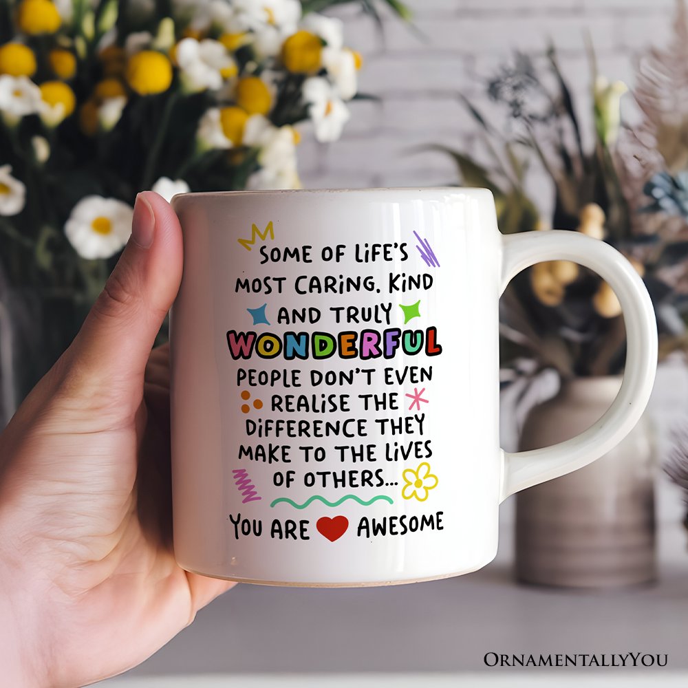 You Are Wonderful Personalized Mug, Heartful Message