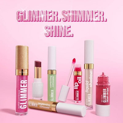 Revlon Super Lustrous Glimmer Lip Oil Moisturizing 004 Gone Rose 0.13 fl oz