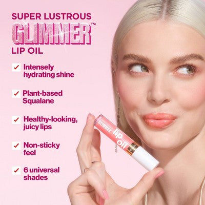 Revlon Super Lustrous Glimmer Lip Oil Moisturizing 004 Gone Rose 0.13 fl oz