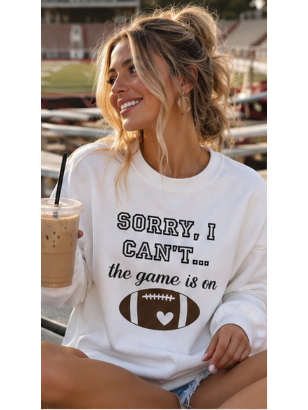 Game Time Excuse Sweatshirt – Football Gameday Fan Gear