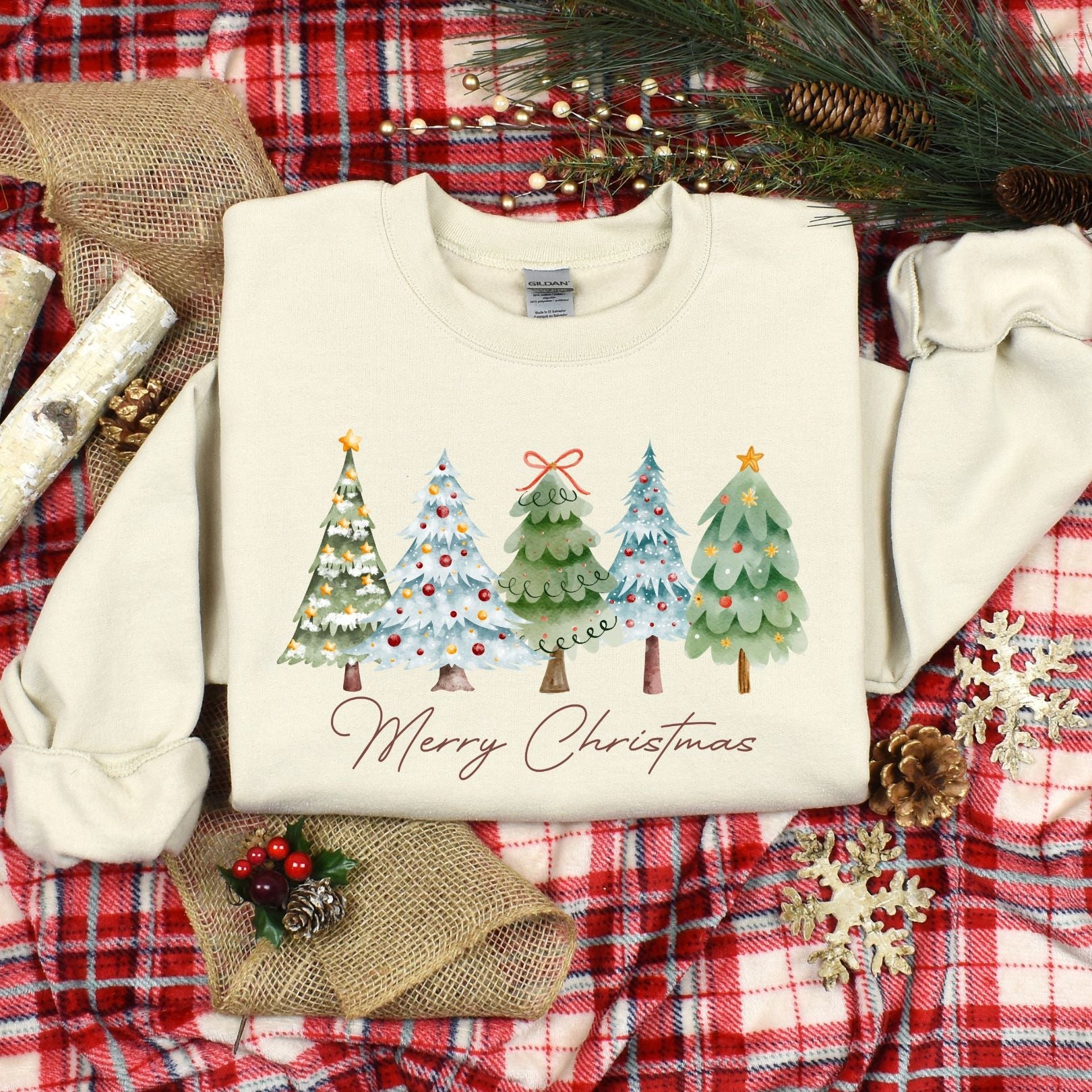 PRE-ORDER: Christmas Trees Graphic Sweatshirt