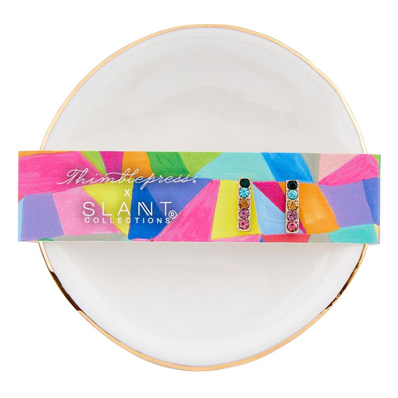 Happy Birthday Trinket Tray & Earring Set