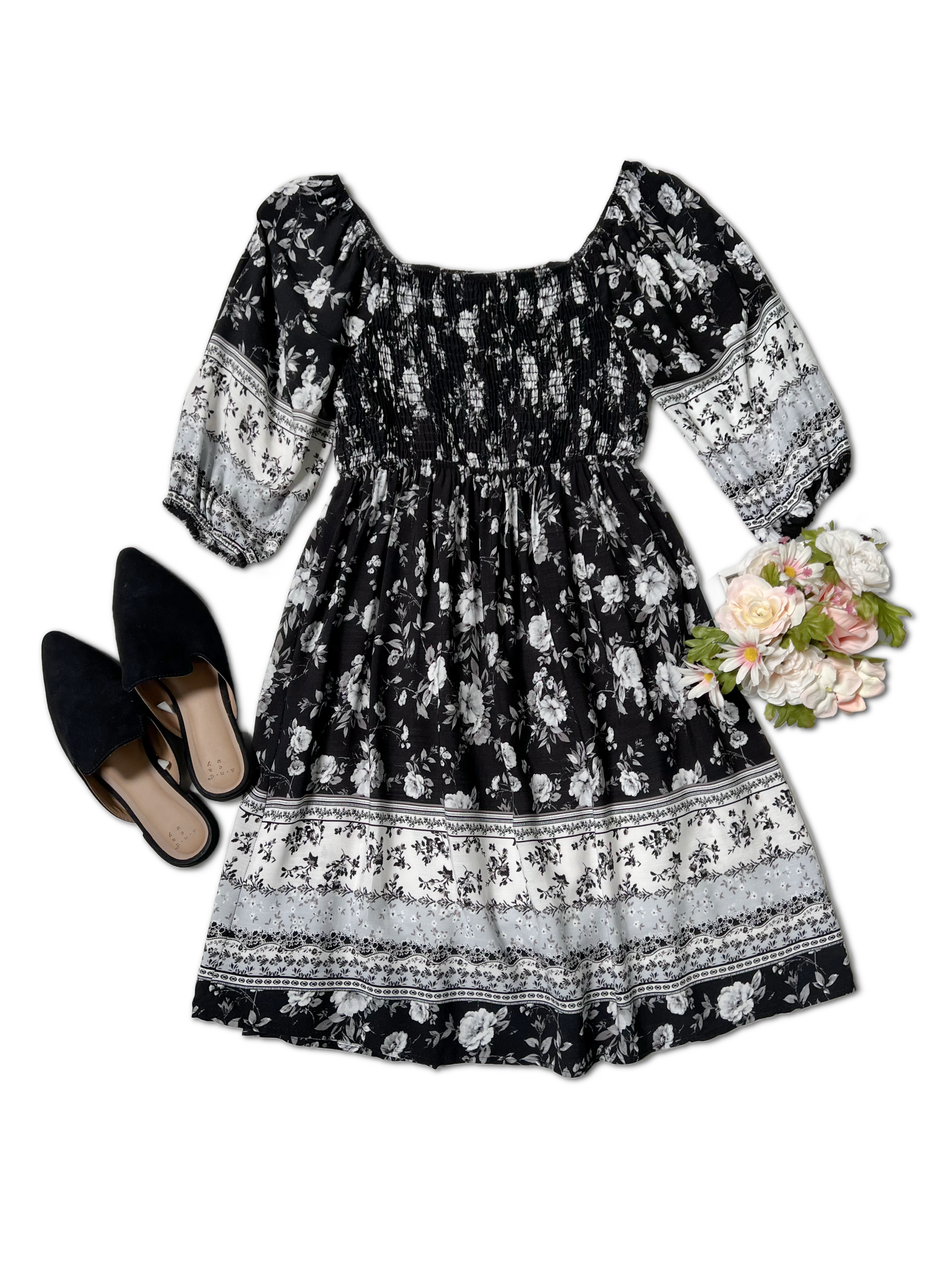 Floral Cascade Dress