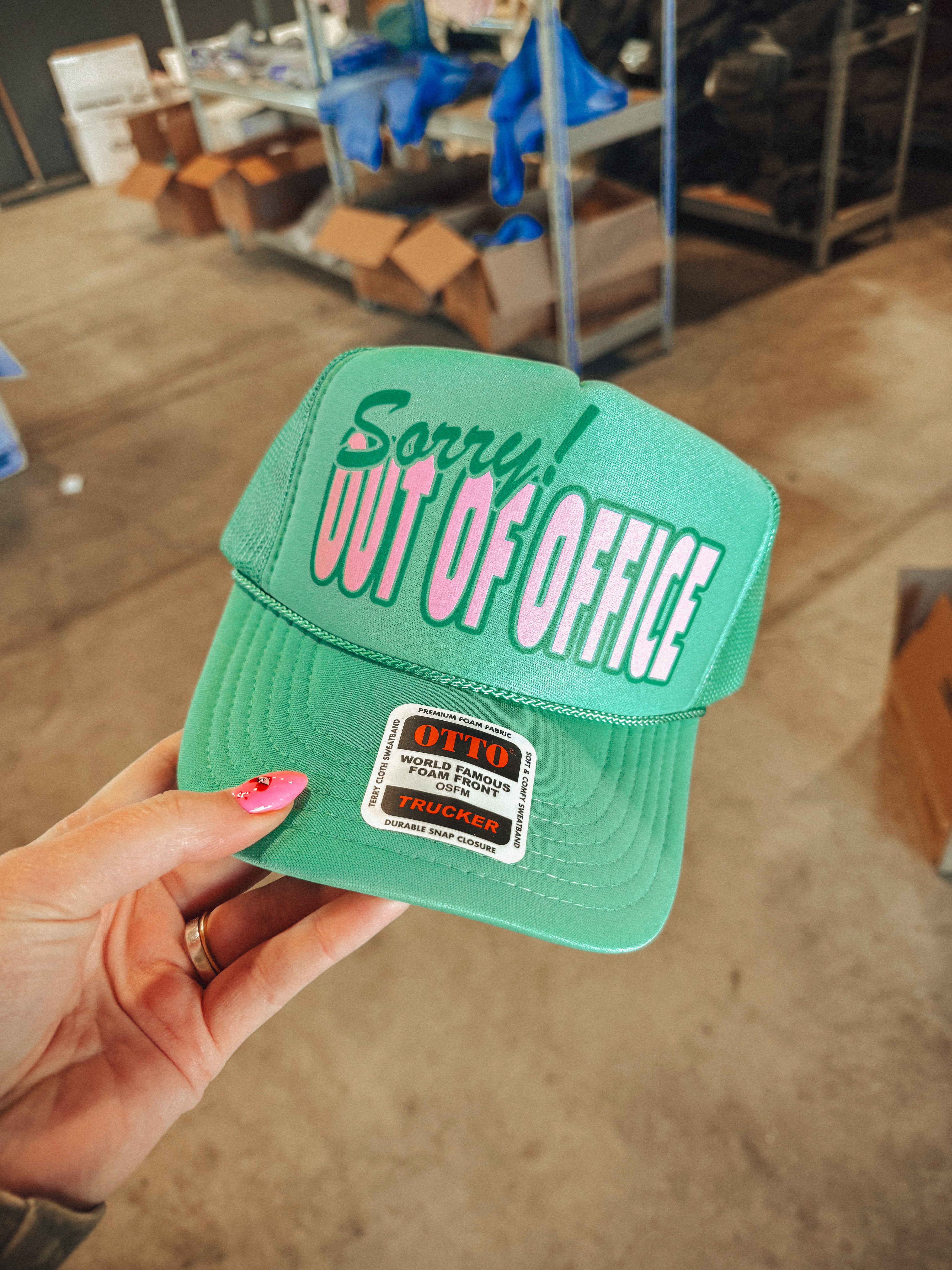 Sorry! Out of Office Trucker Hat