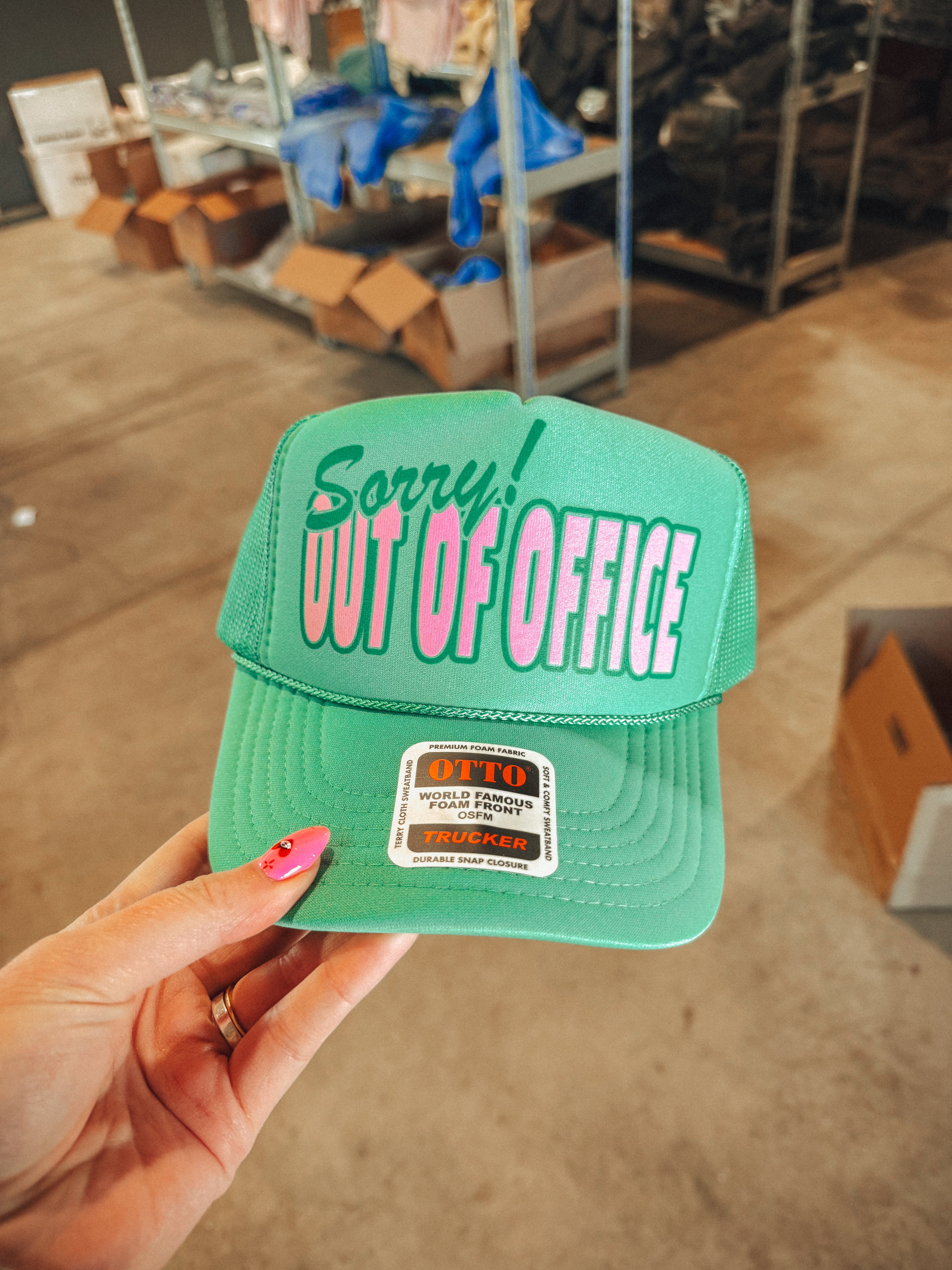 Sorry! Out of Office Trucker Hat
