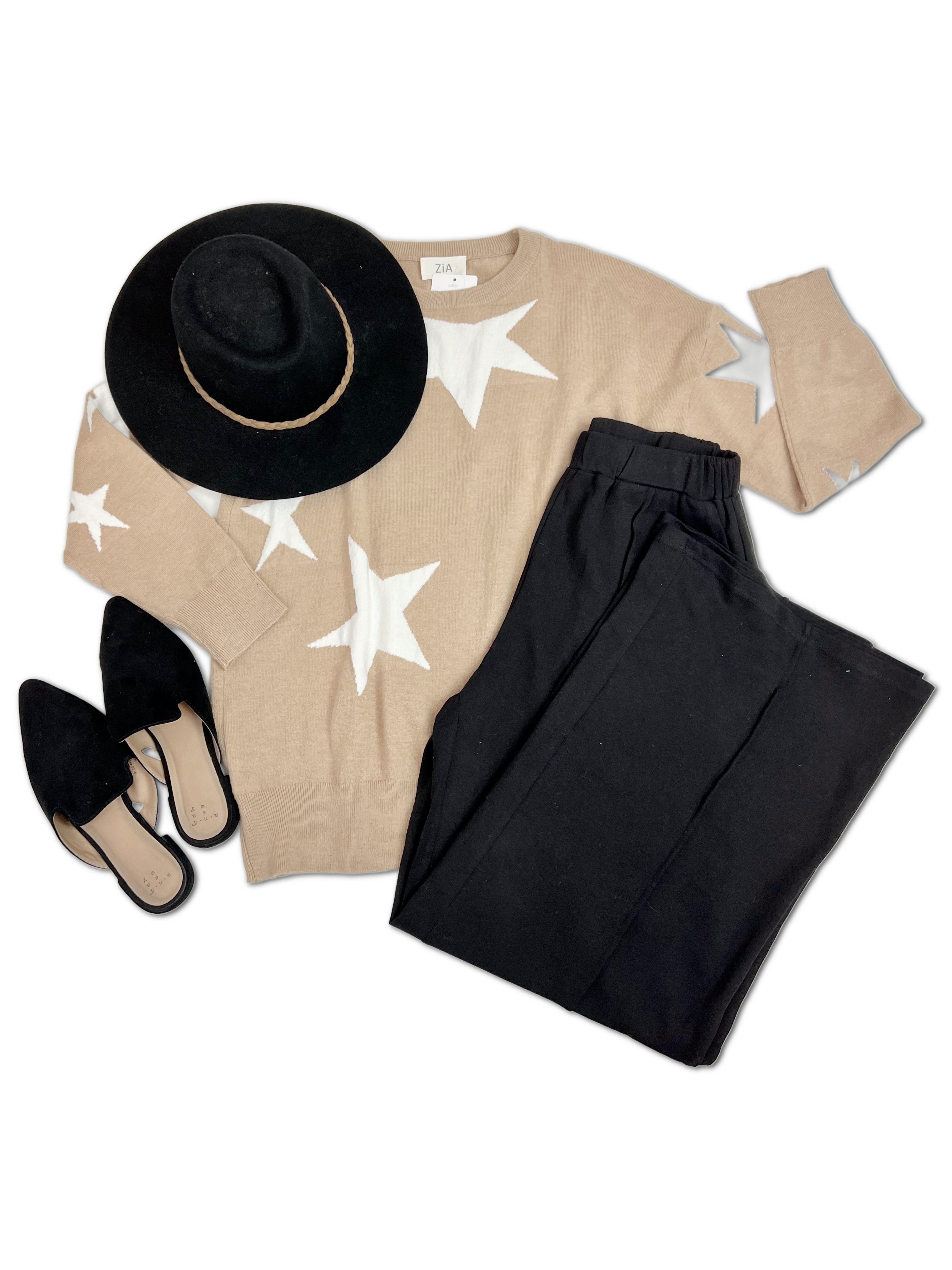 Counting Stars Sweater in Camel