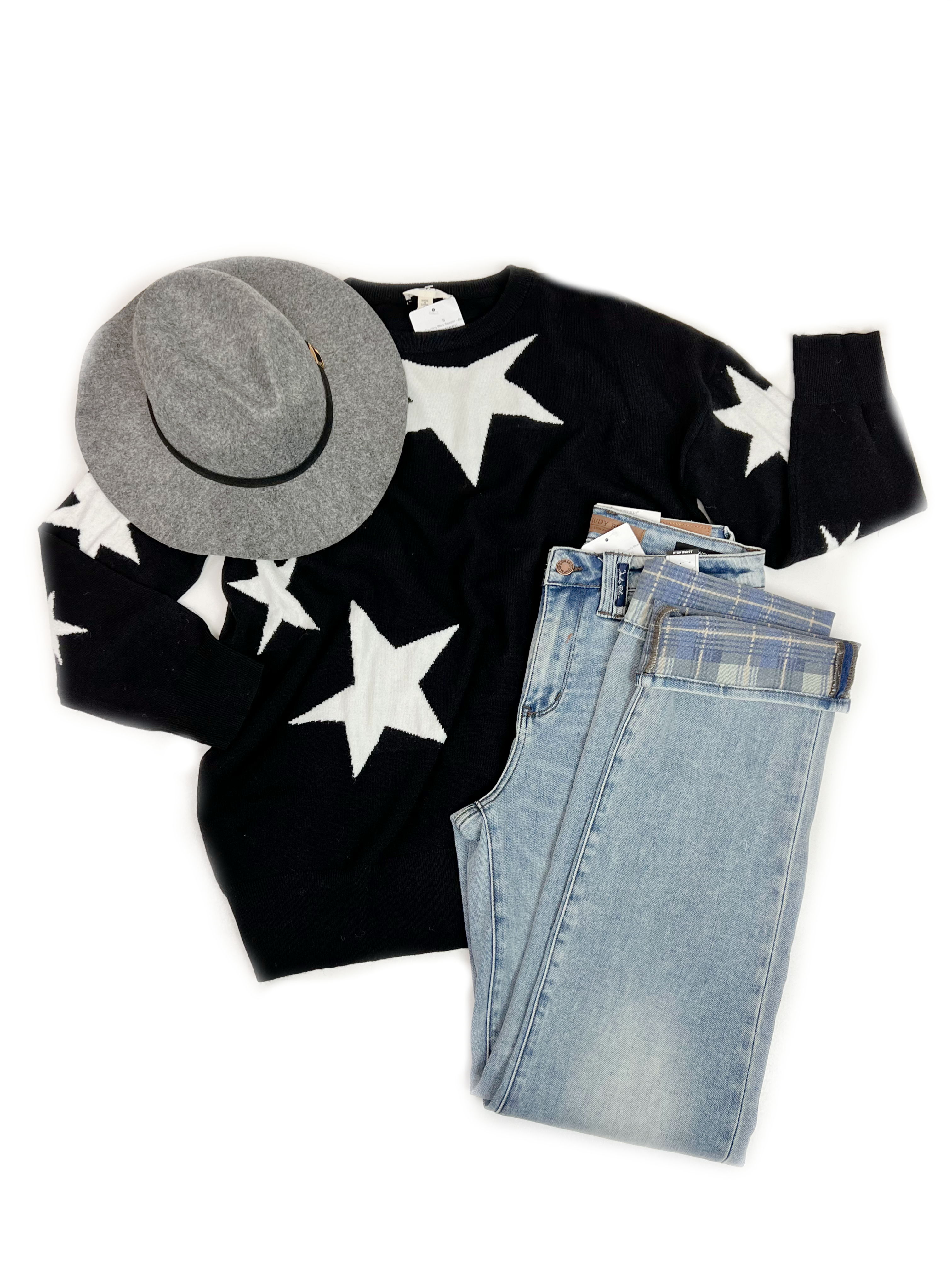 Counting Stars Sweater in Black