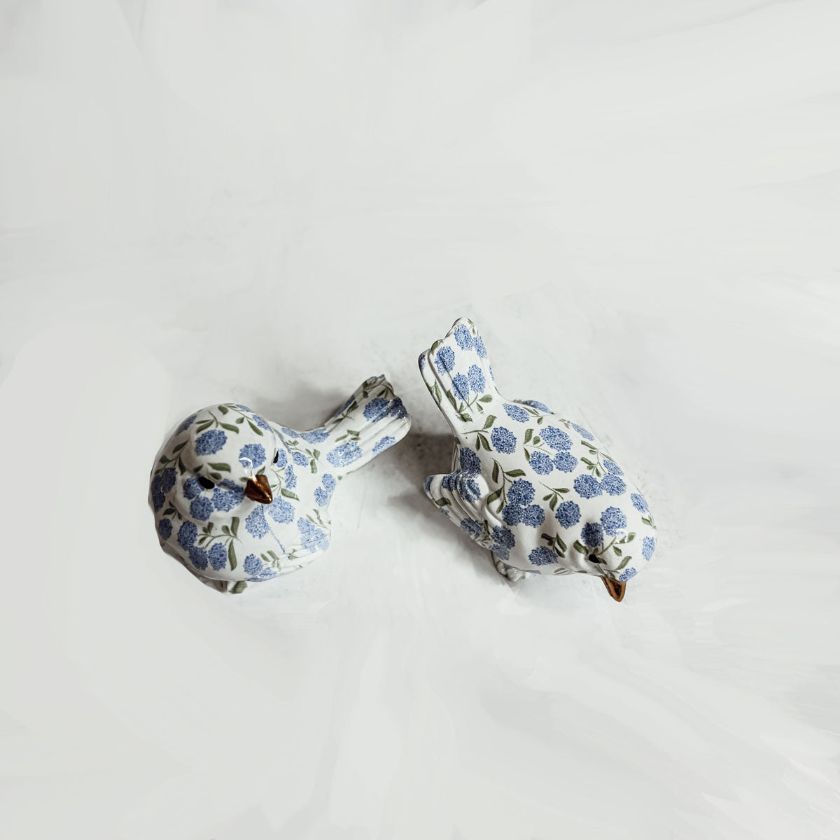 Blue Hydrangea Birds