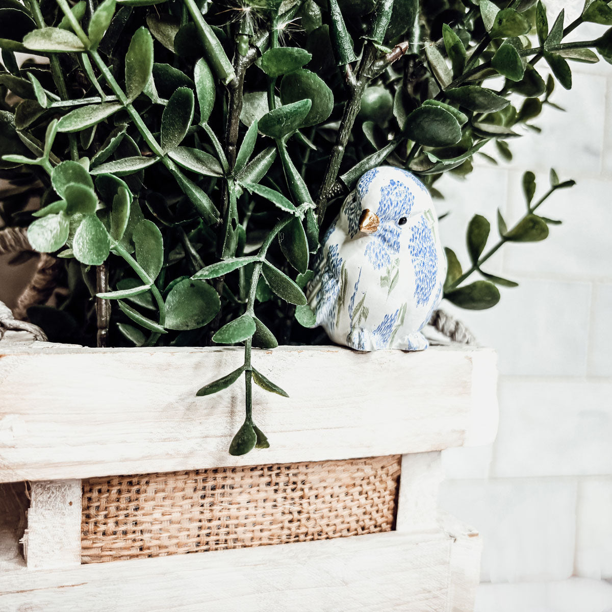 Blue Hydrangea Birds