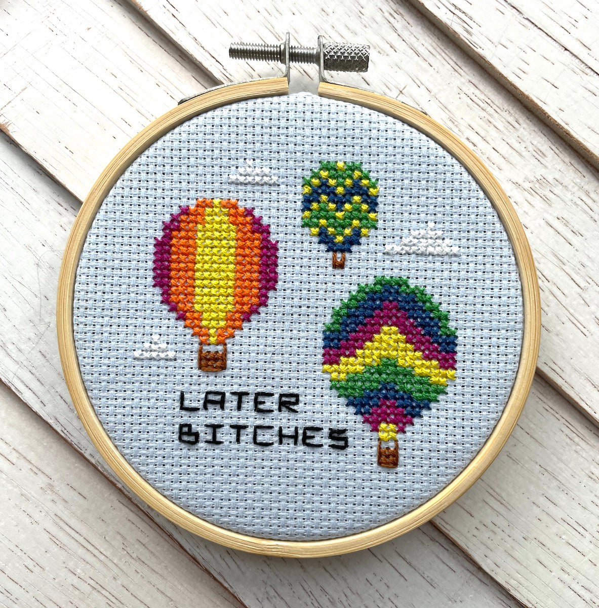 Hot Air Counted Cross Stitch Kit
