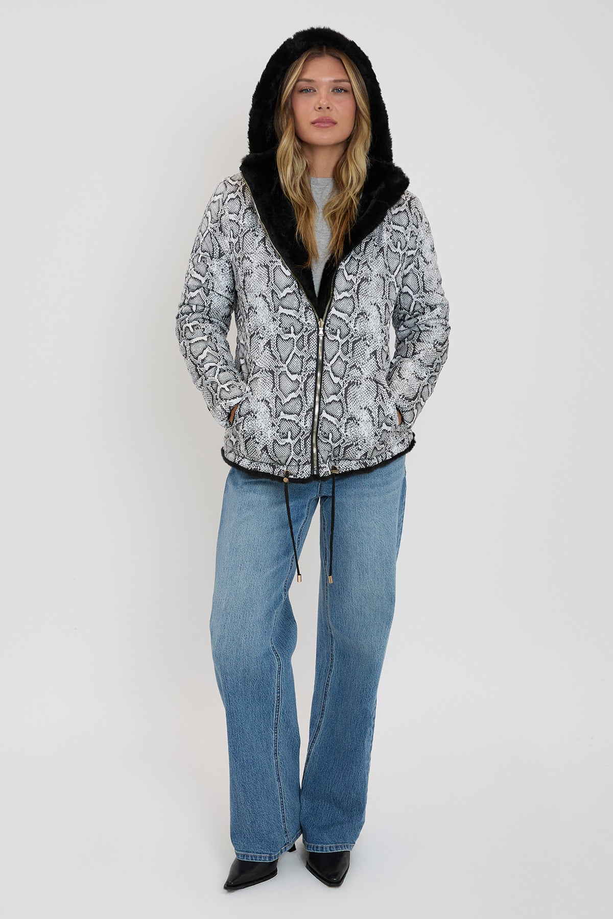 Winter Faux Fur Reversible Jacket