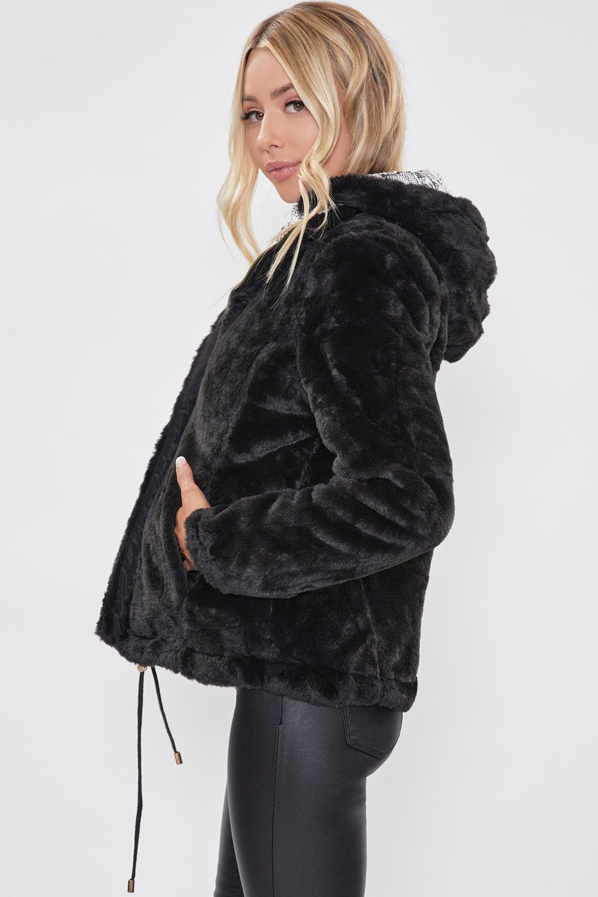 Winter Faux Fur Reversible Jacket