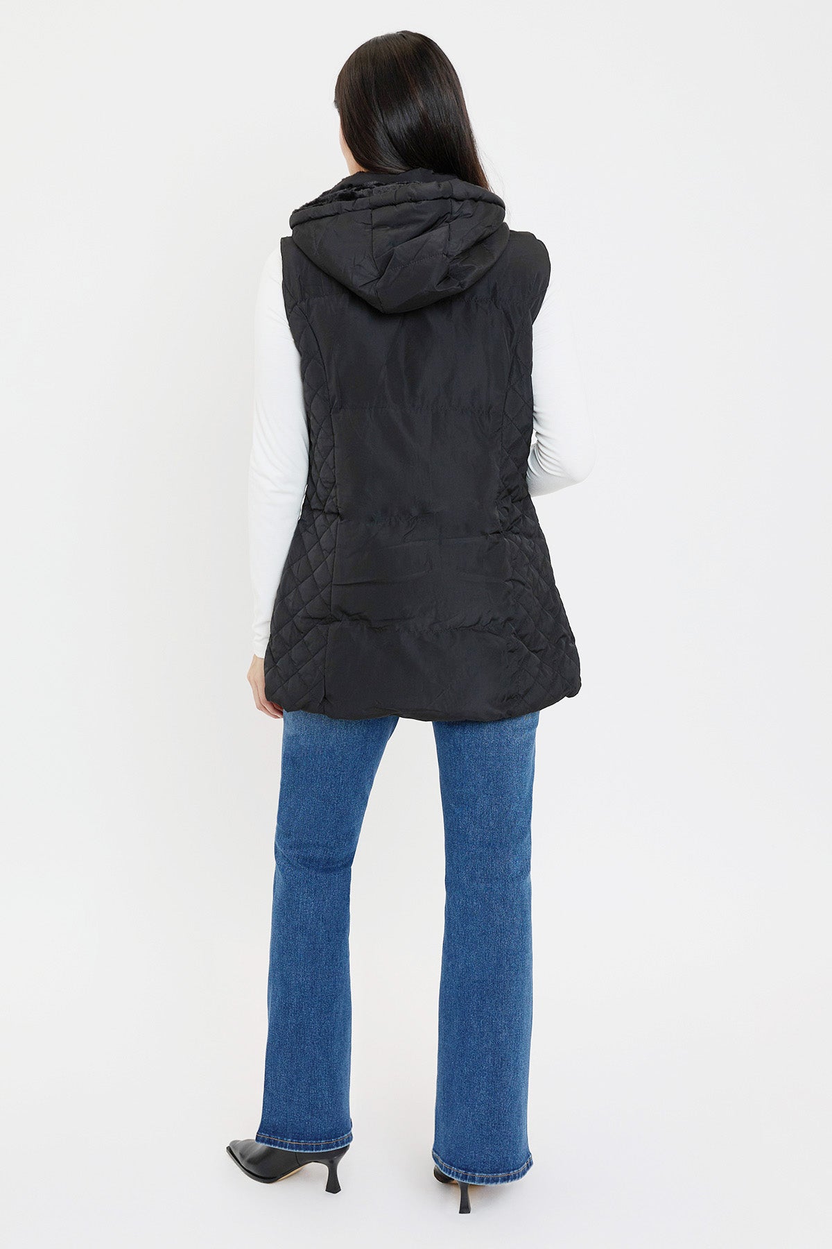 Faux Fur Puffer Vest