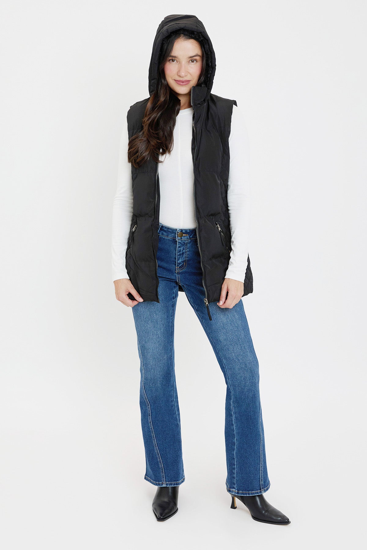 Faux Fur Puffer Vest