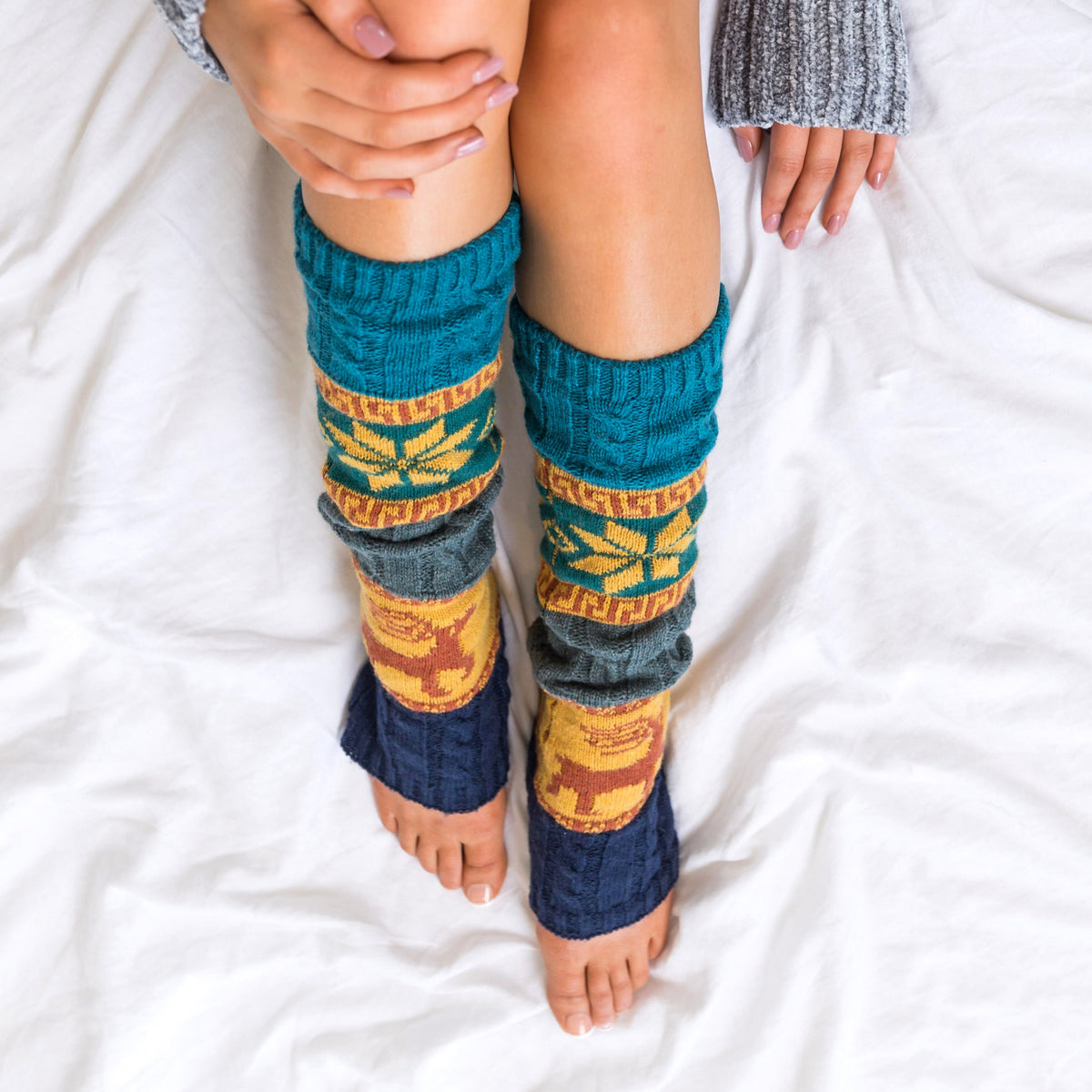 Nordic Snowflake Leg Warmer