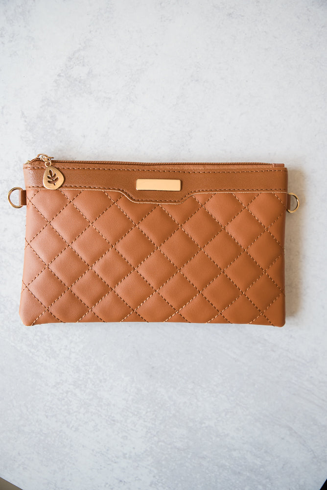 The Kate Clutch in Camel
