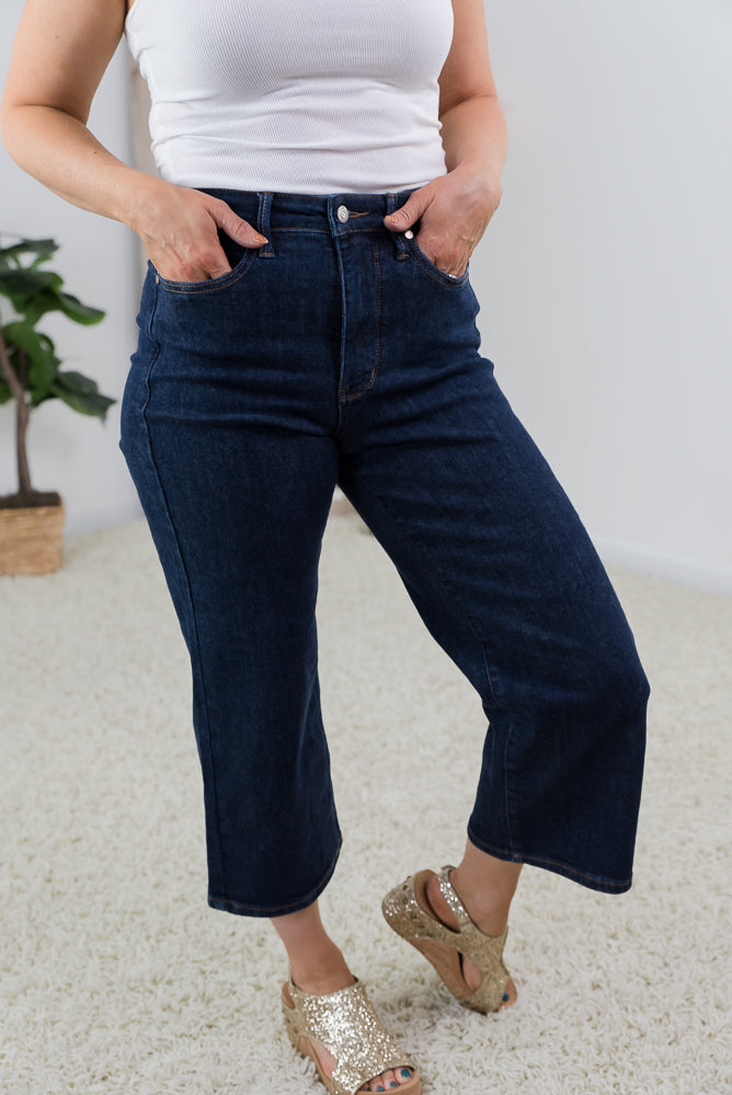 Astounding Tummy Control Cropped Jeans
