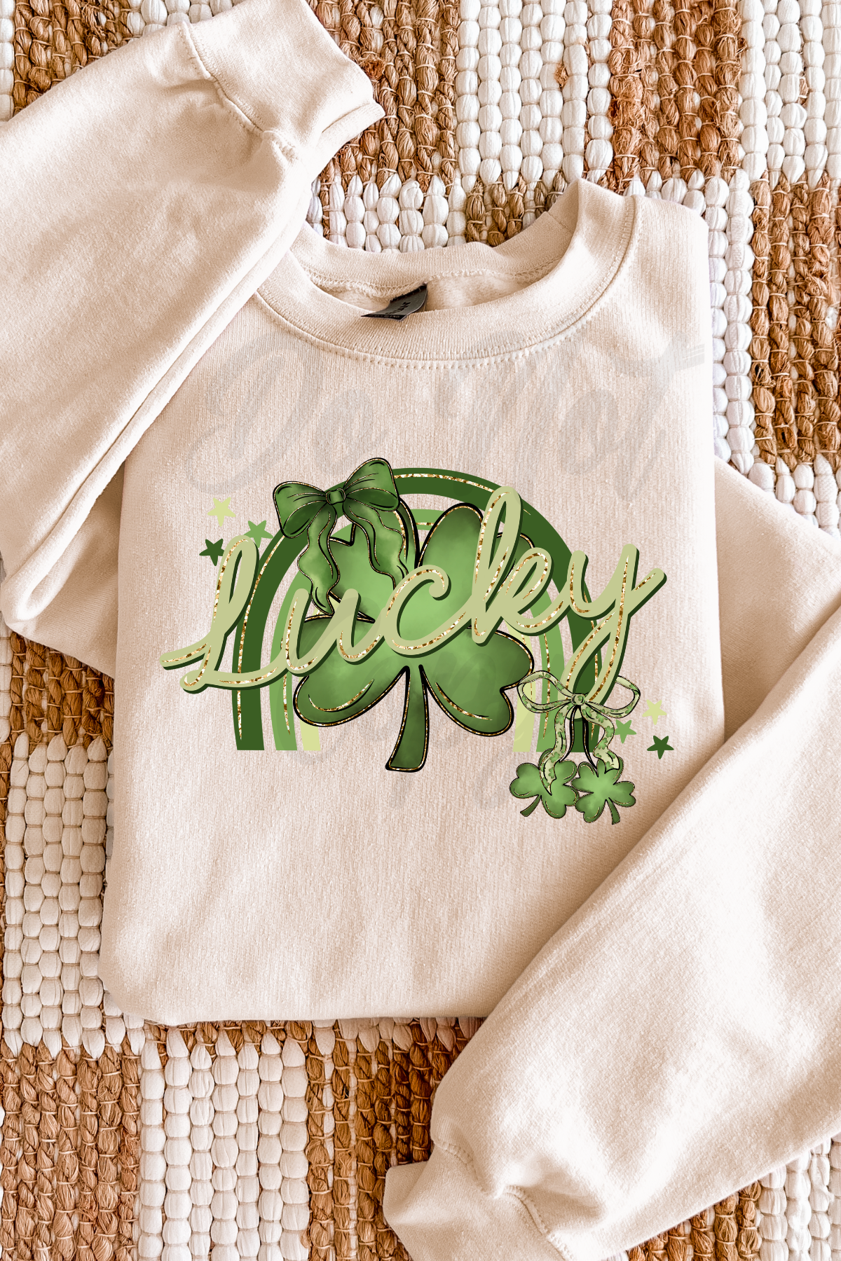 Lucky Clover Bow Tee or Sweatshirt