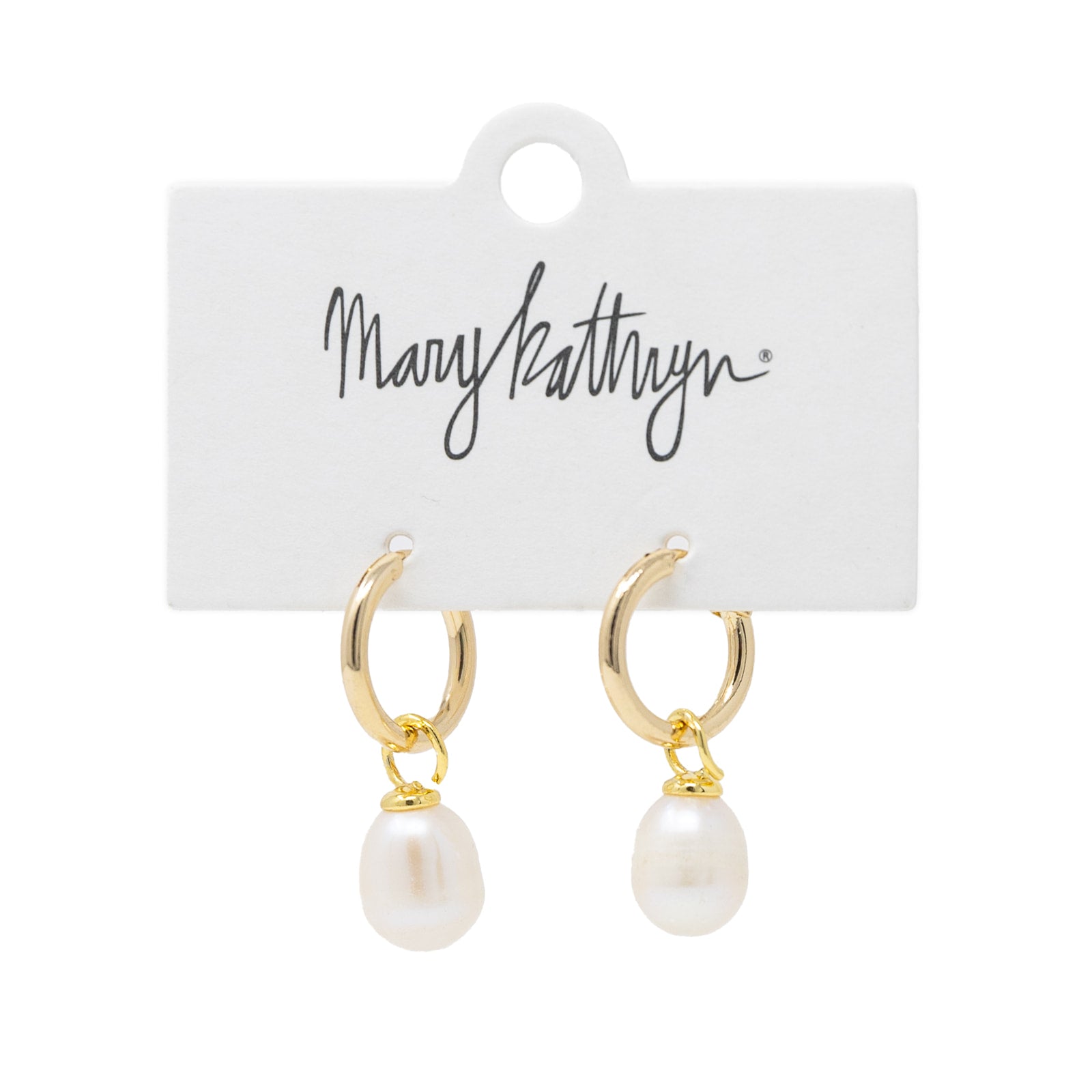 Pearl Dangle Huggies