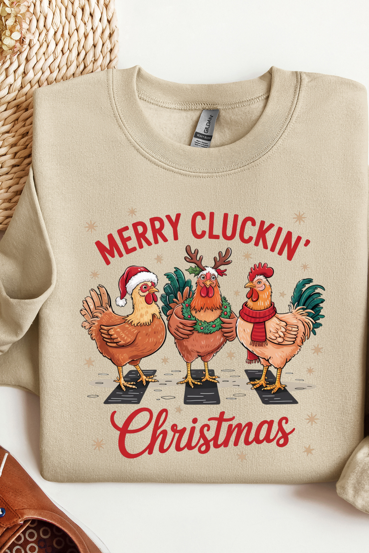 Merry Clucking Christmas Sweatshirt