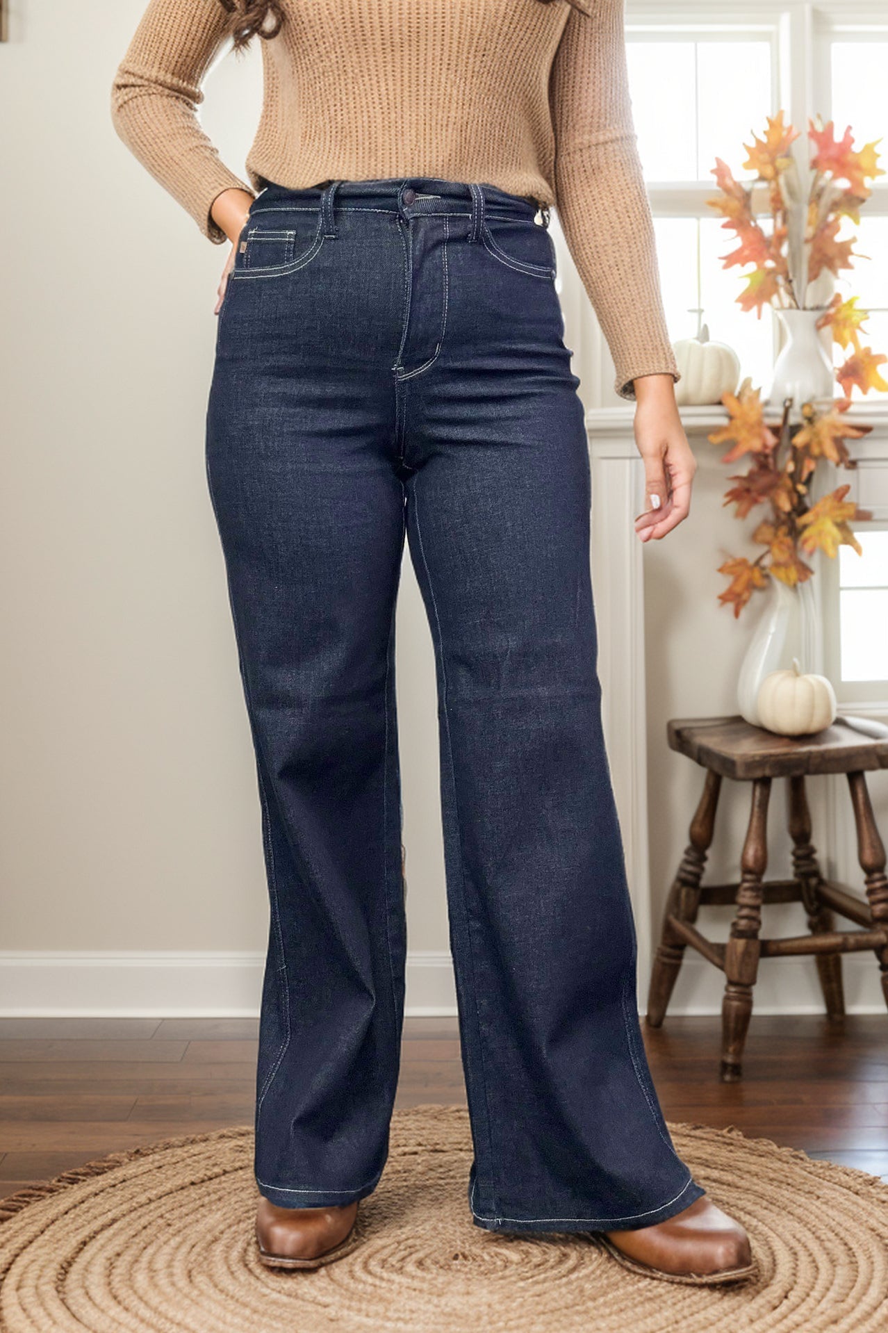 Midnight Denim Judy Blue Retro Wide