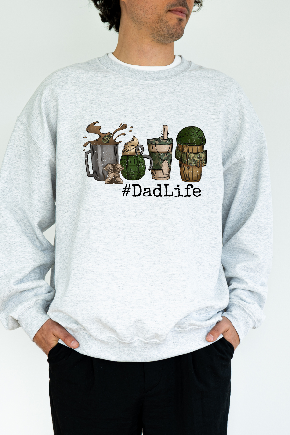 Military Dad Life Tee or Sweatshirt