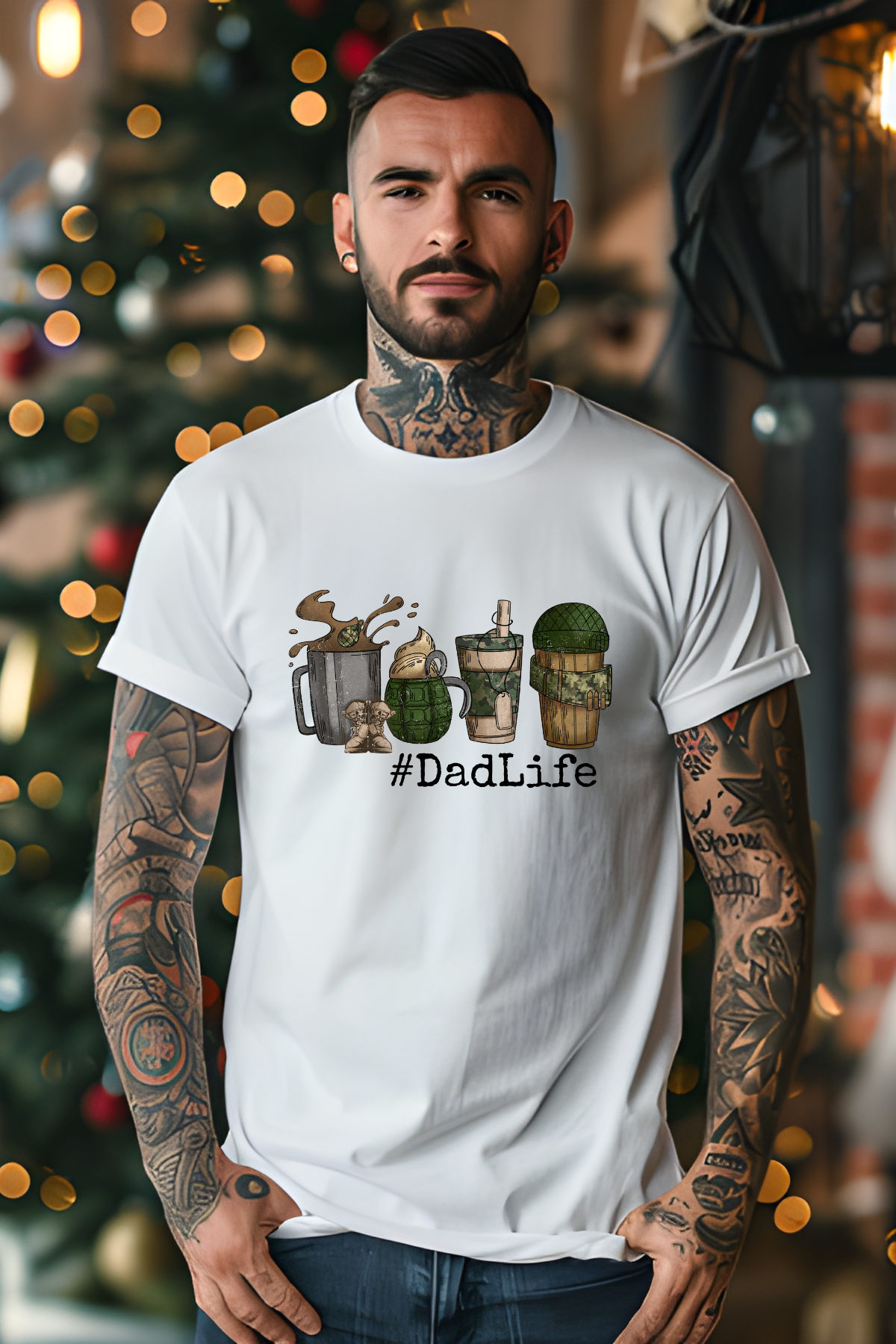 Military Dad Life Tee or Sweatshirt