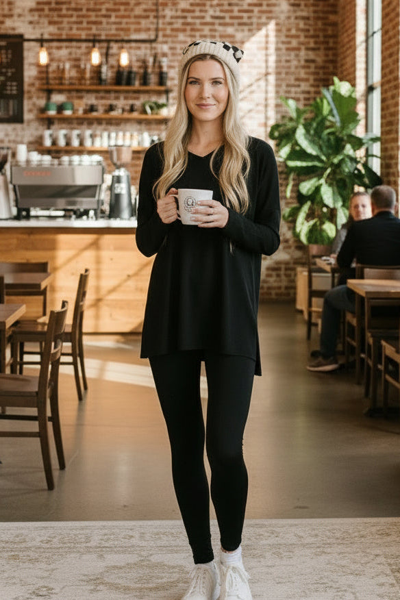 Next to Nothing Top and Bottom Set in Black