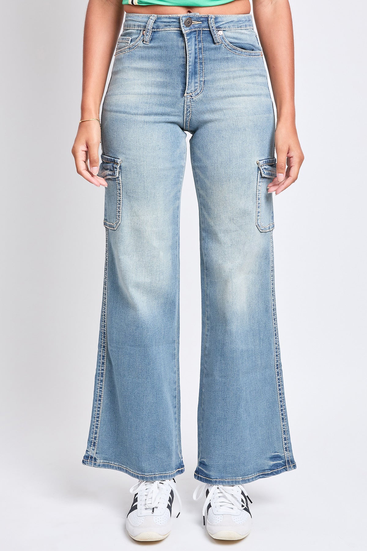 High Rise Heavy Stitch Skater Jeans