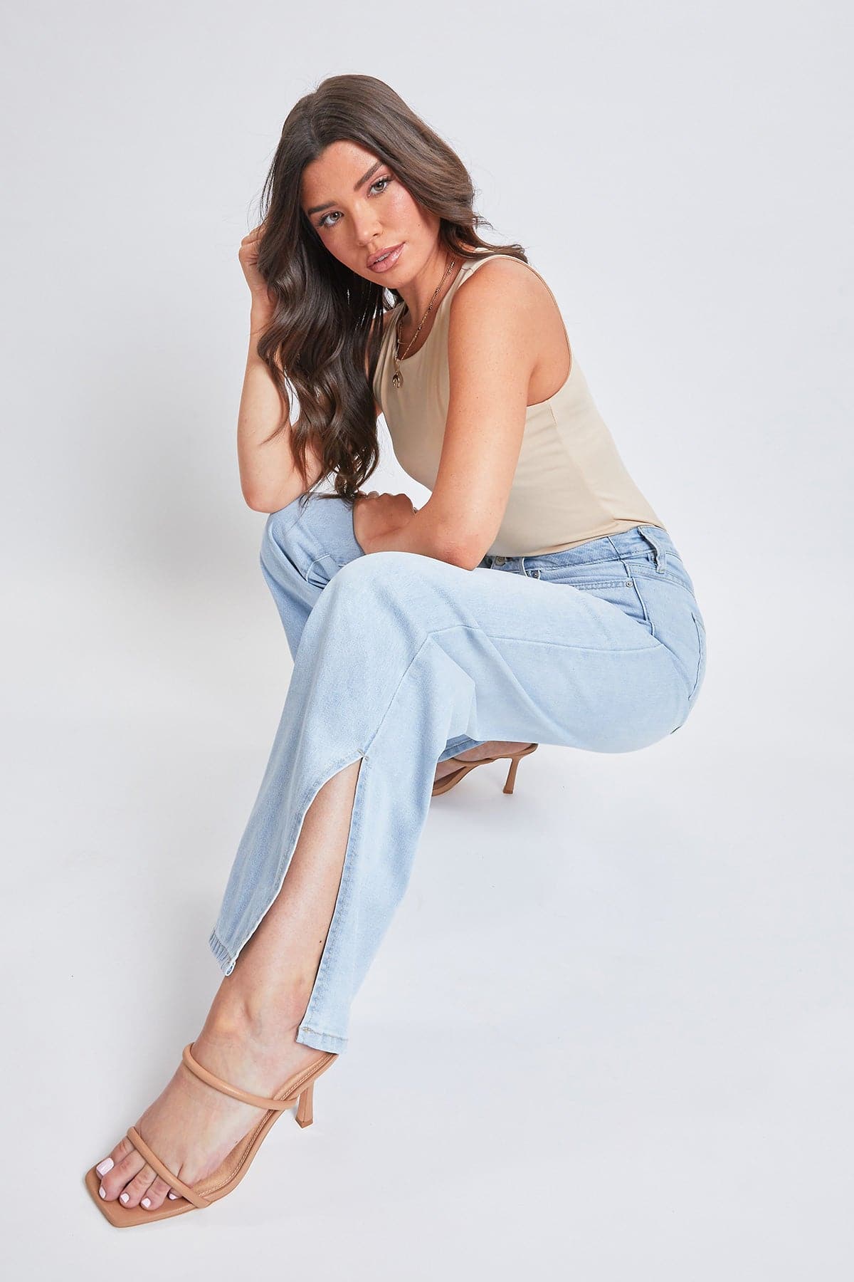 Dream 90s Straight Slit Jeans