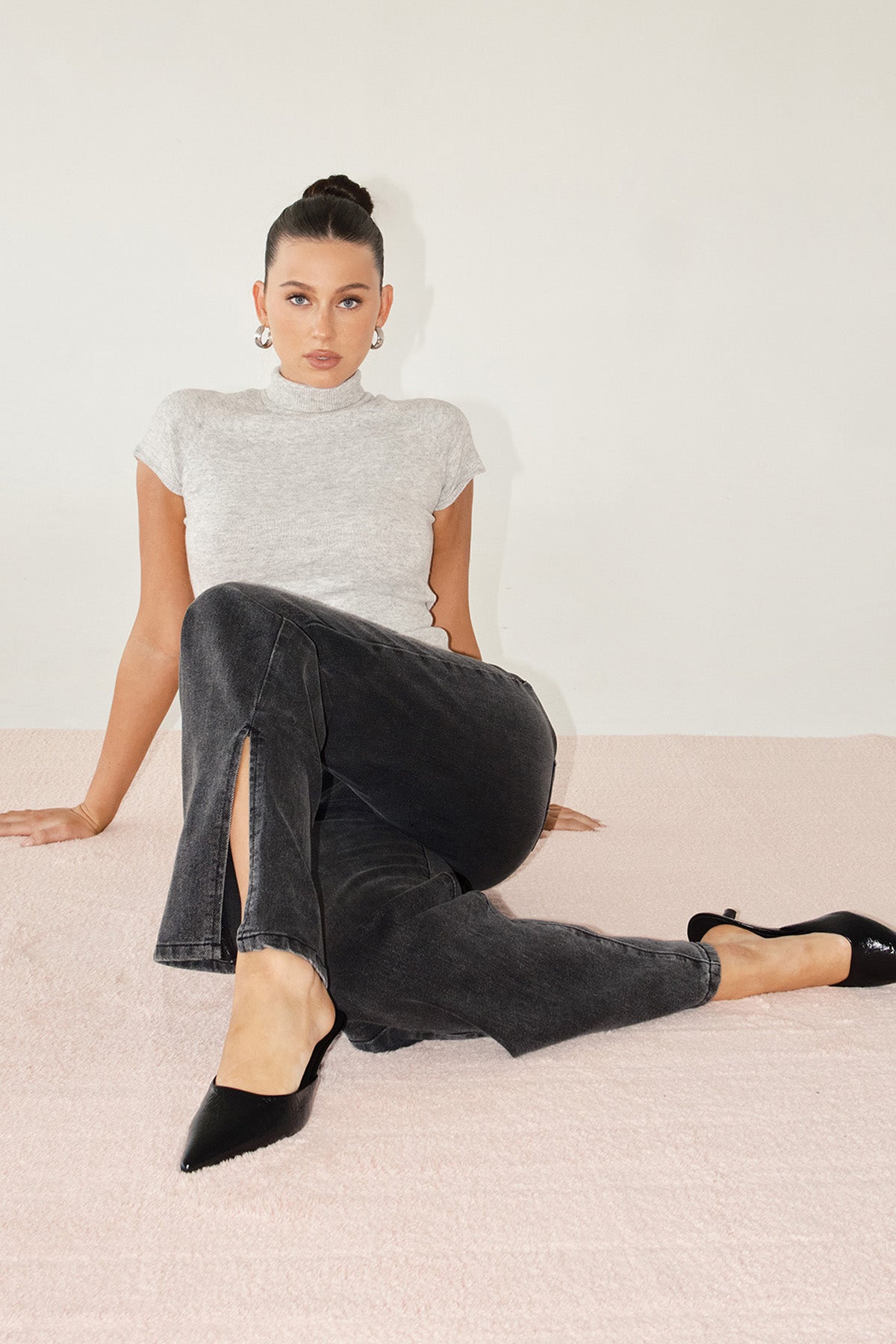 Dream 90s Straight Slit Jeans