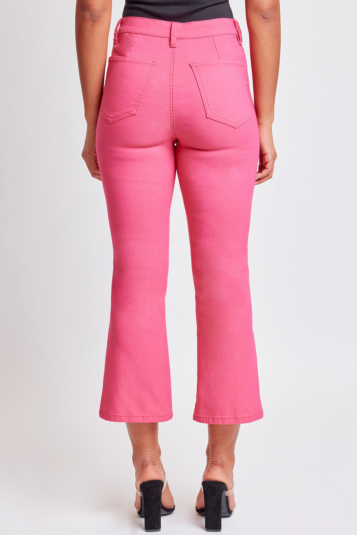 Hyperstretch Cropped Kick Flare Leg Pants