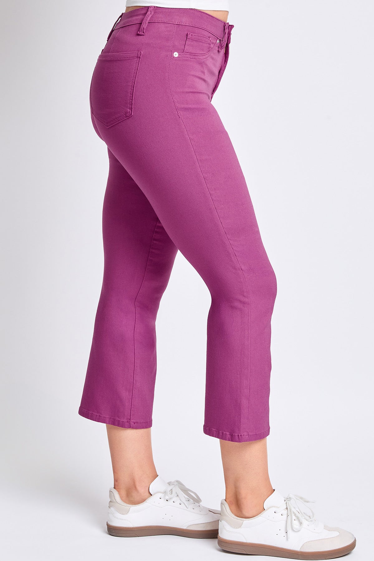 Hyperstretch Cropped Kick Flare Leg Pants