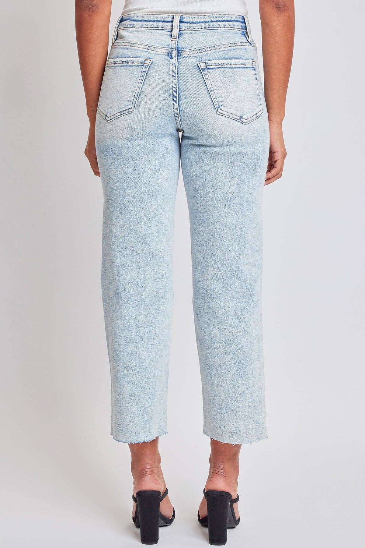 Luxe Cropped Straight Leg Jeans