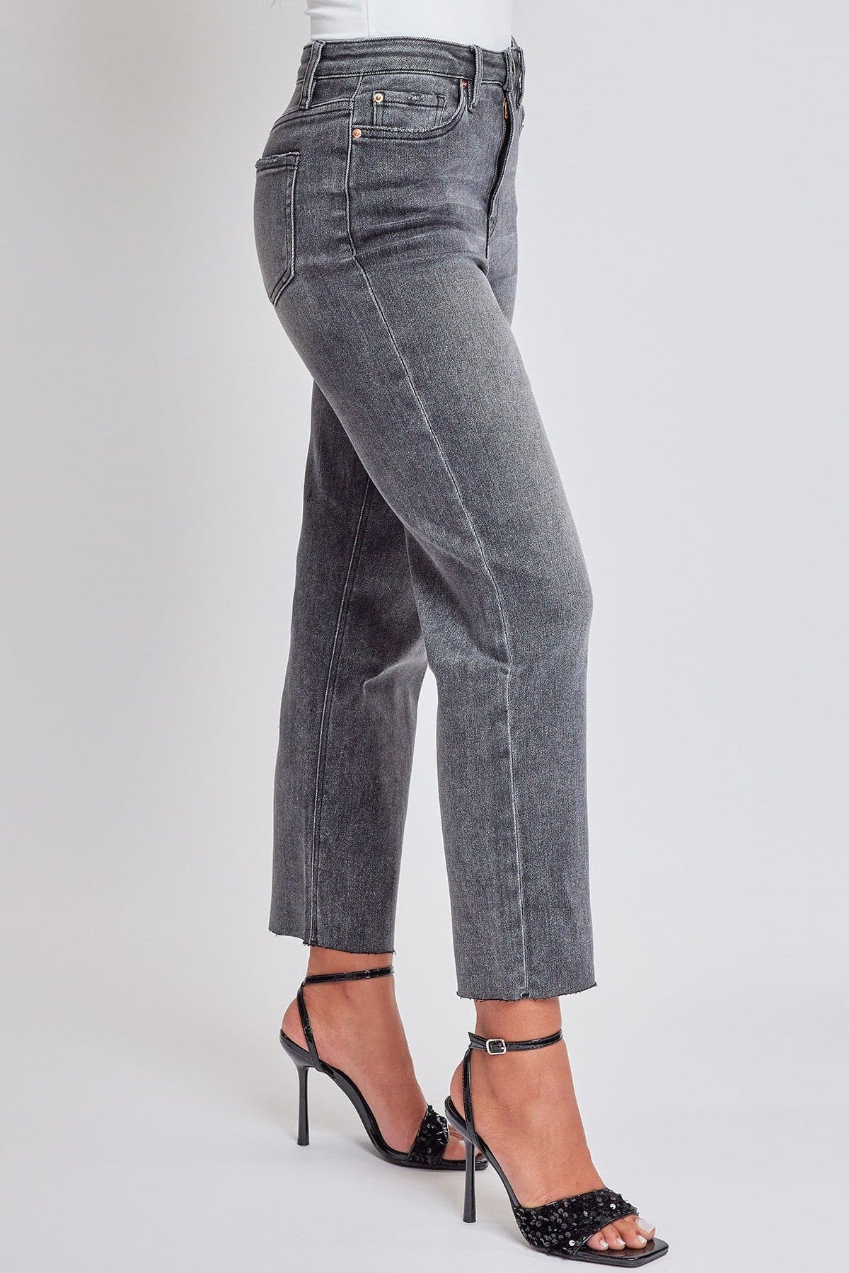 Luxe Cropped Straight Leg Jeans