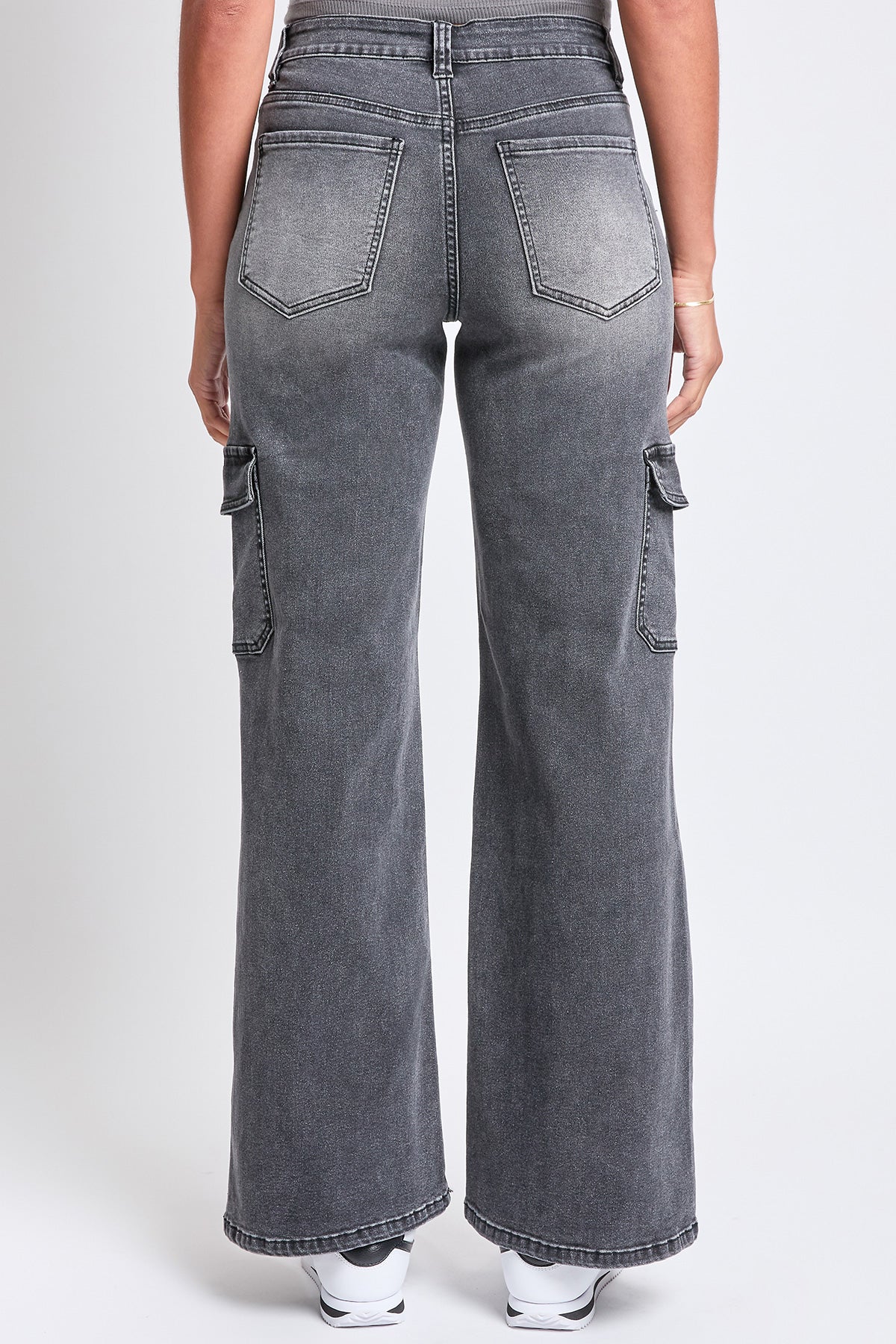High Rise Wide Leg Skater Cargo Jeans