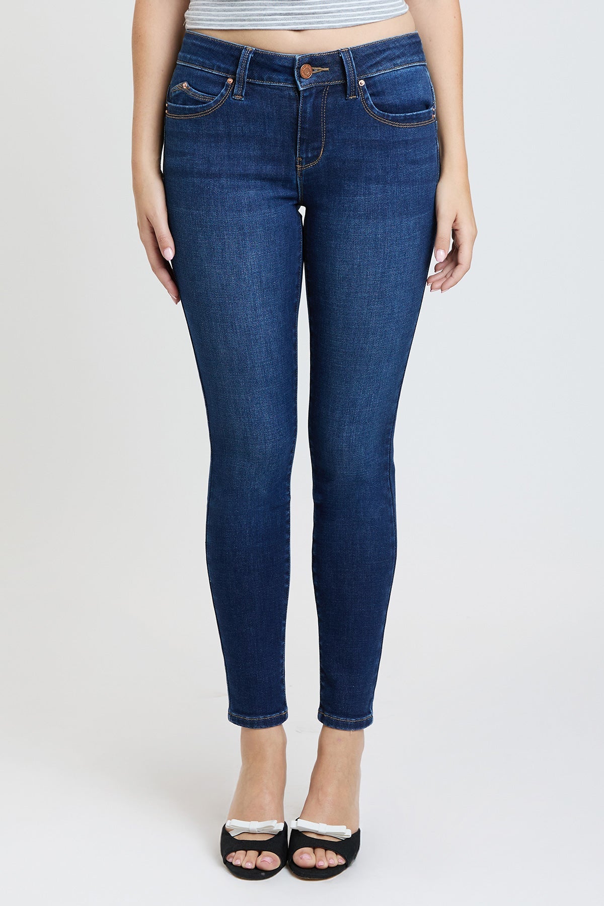 Luxe Mid Rise “WannaBettaButt” Skinny Jeans