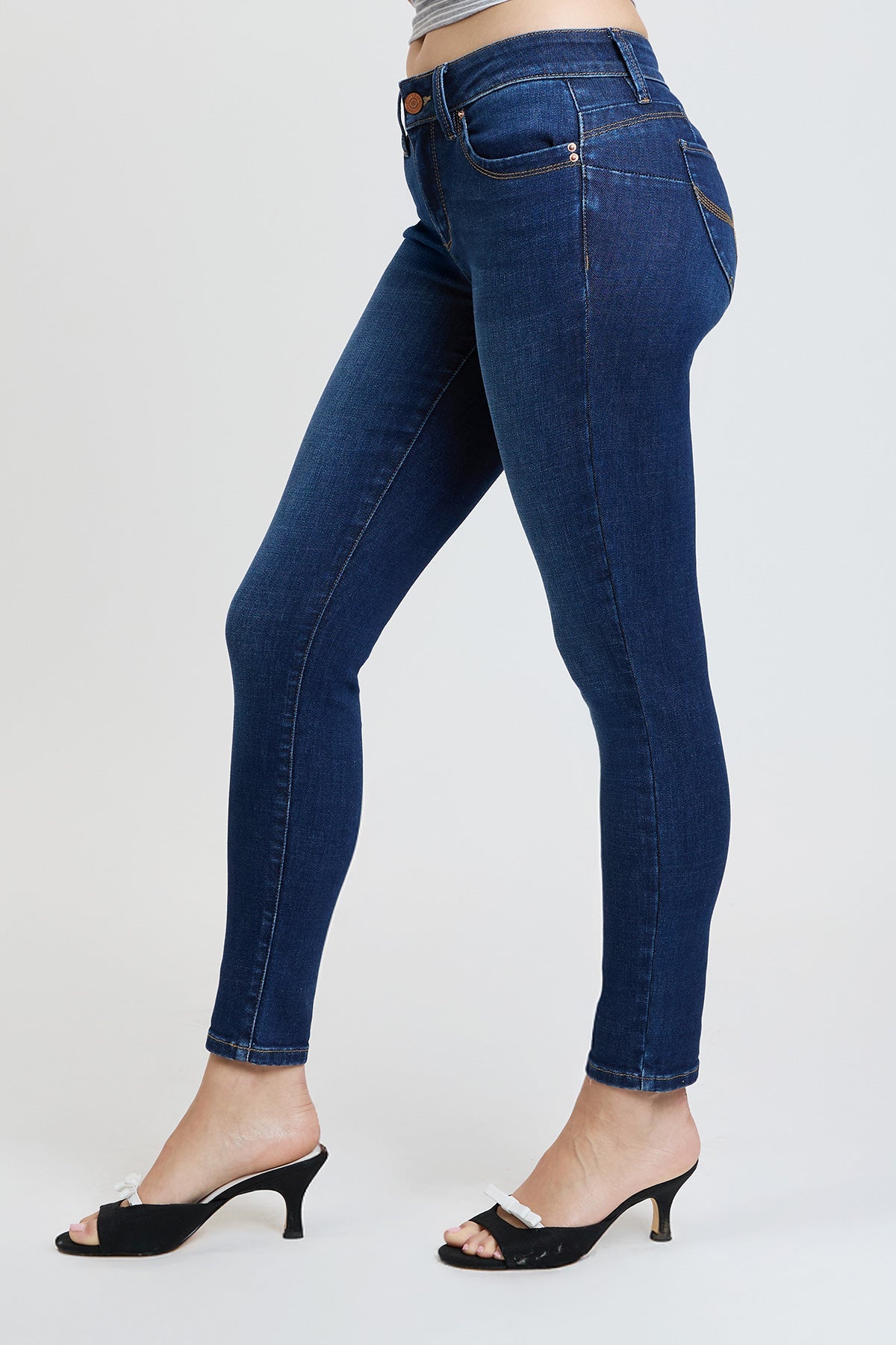 Luxe Mid Rise “WannaBettaButt” Skinny Jeans