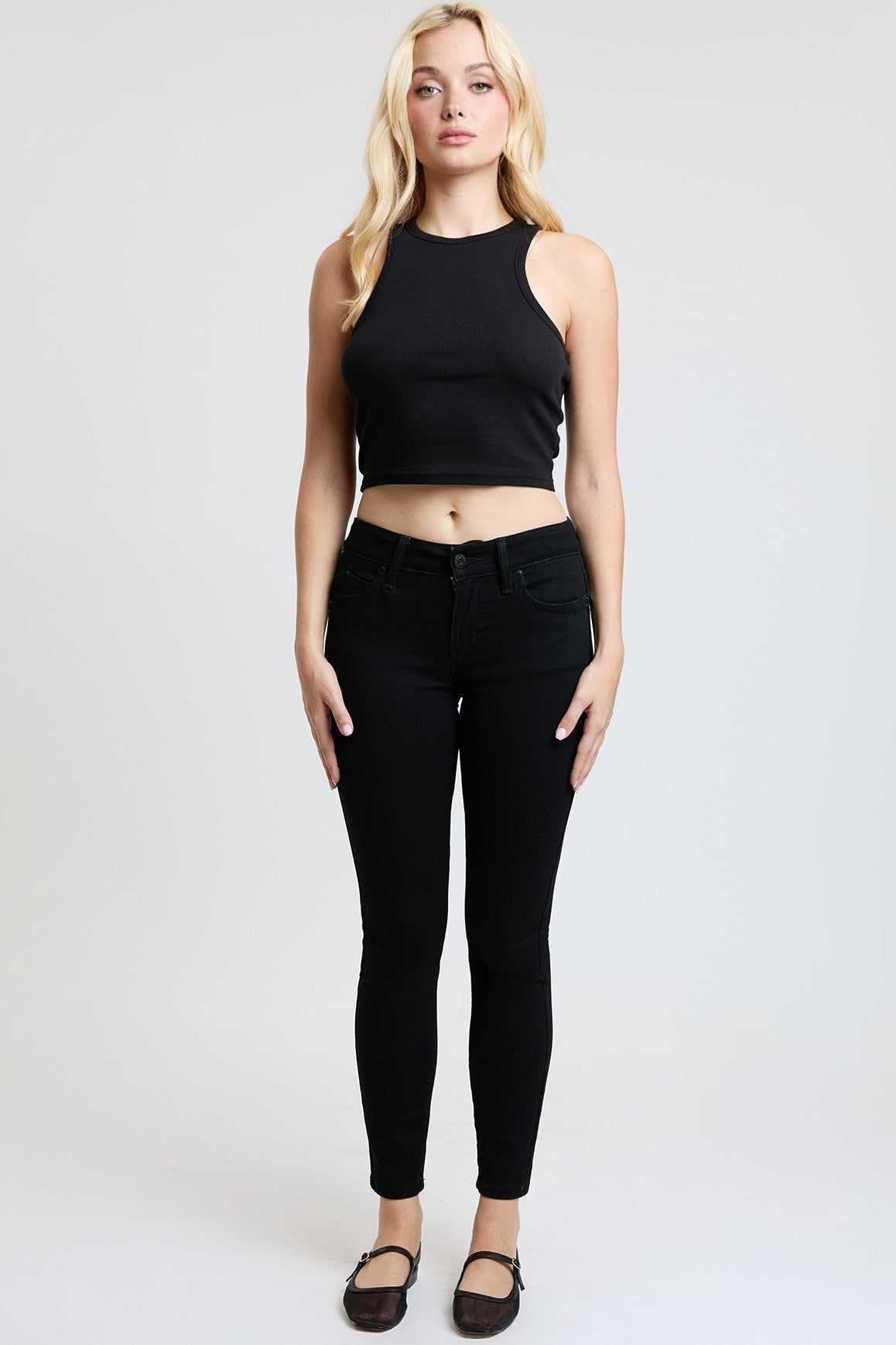 Luxe Mid Rise “WannaBettaButt” Skinny Jeans