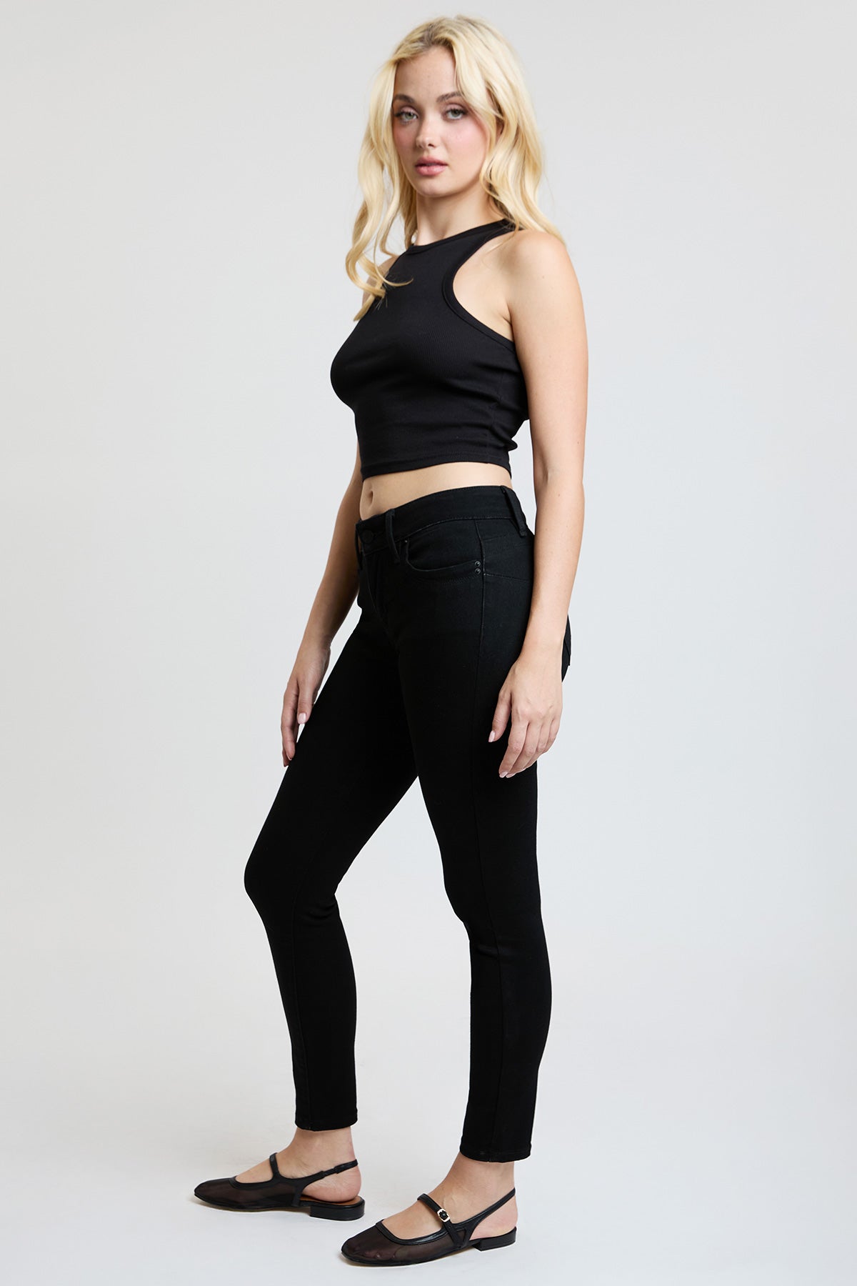 Luxe Mid Rise “WannaBettaButt” Skinny Jeans