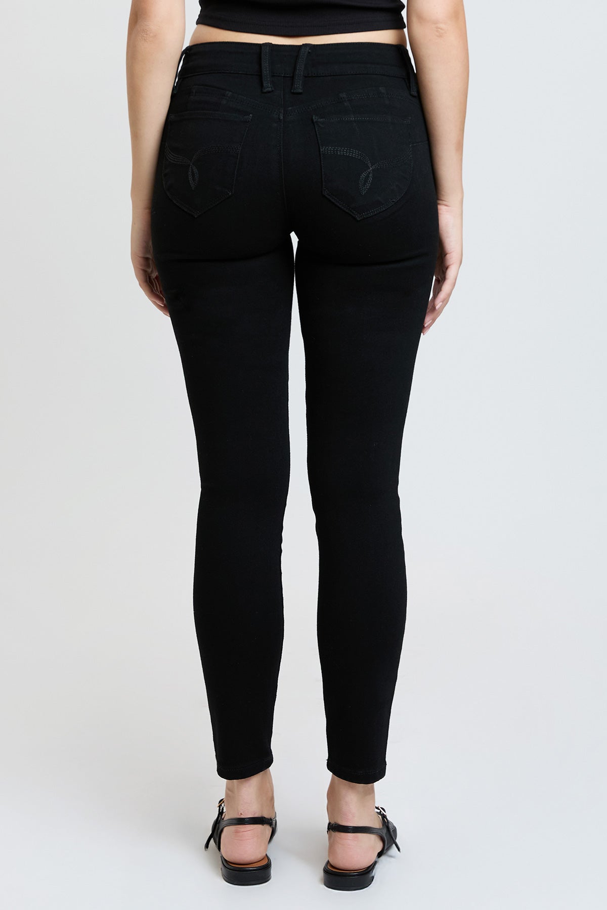 Luxe Mid Rise “WannaBettaButt” Skinny Jeans