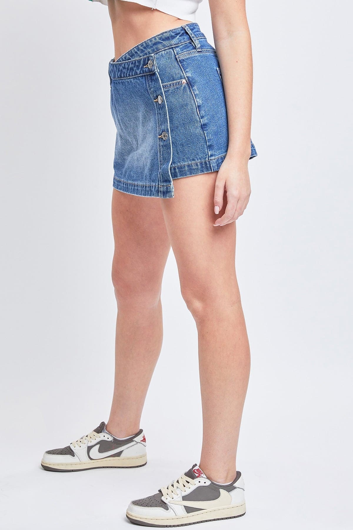 Denim Wrap Skort