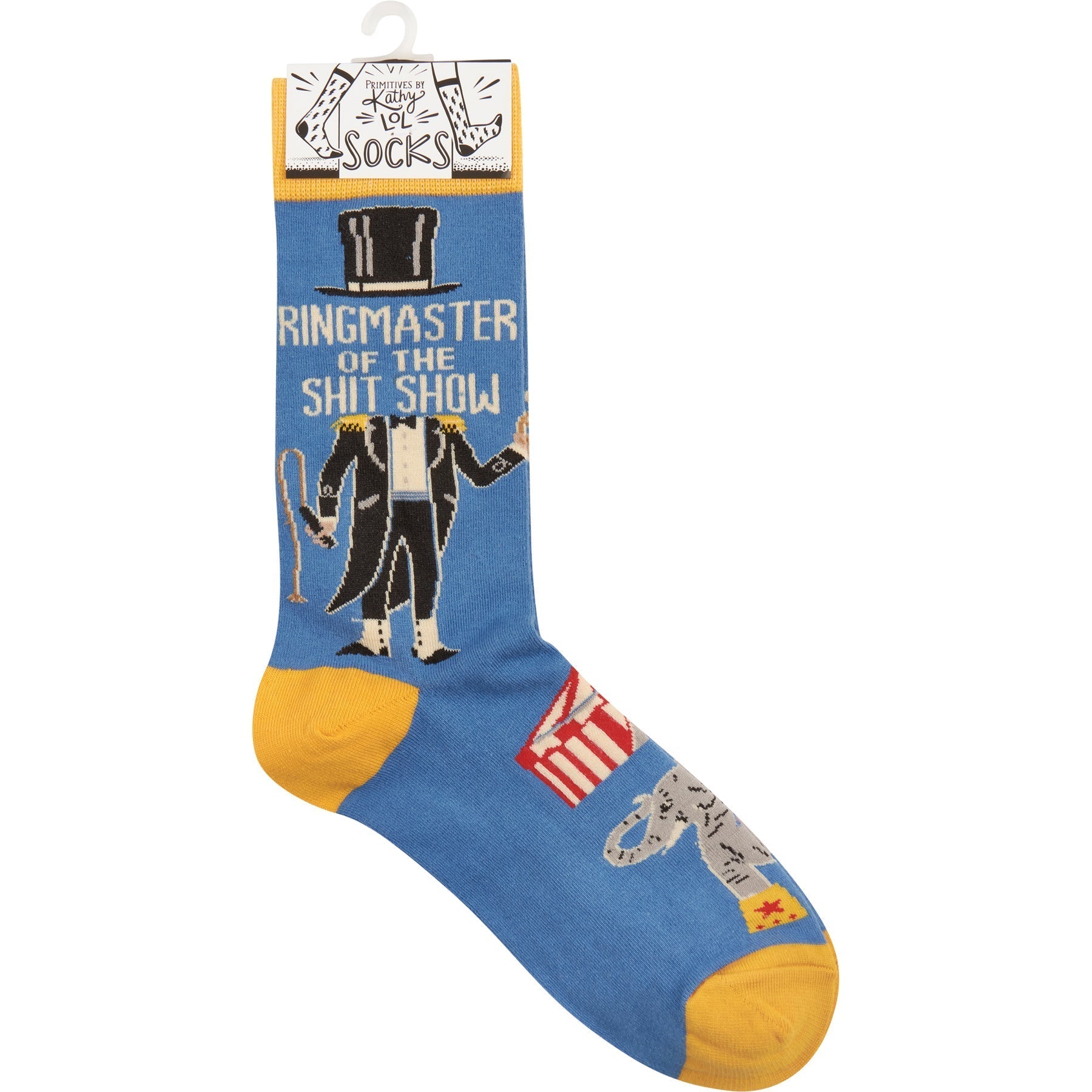 Ringmaster Of The Shit Show Funny Socks