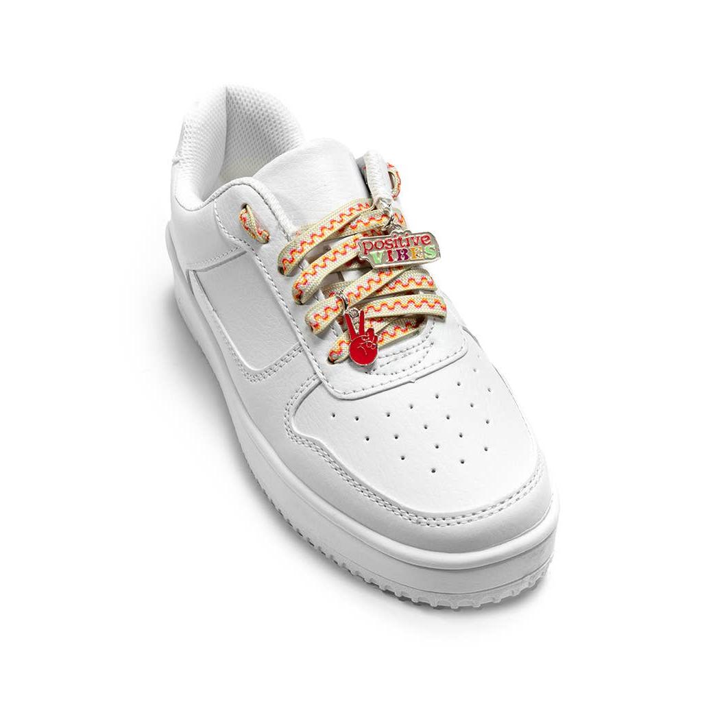 Shoelaces w/ Positivity Charms Set