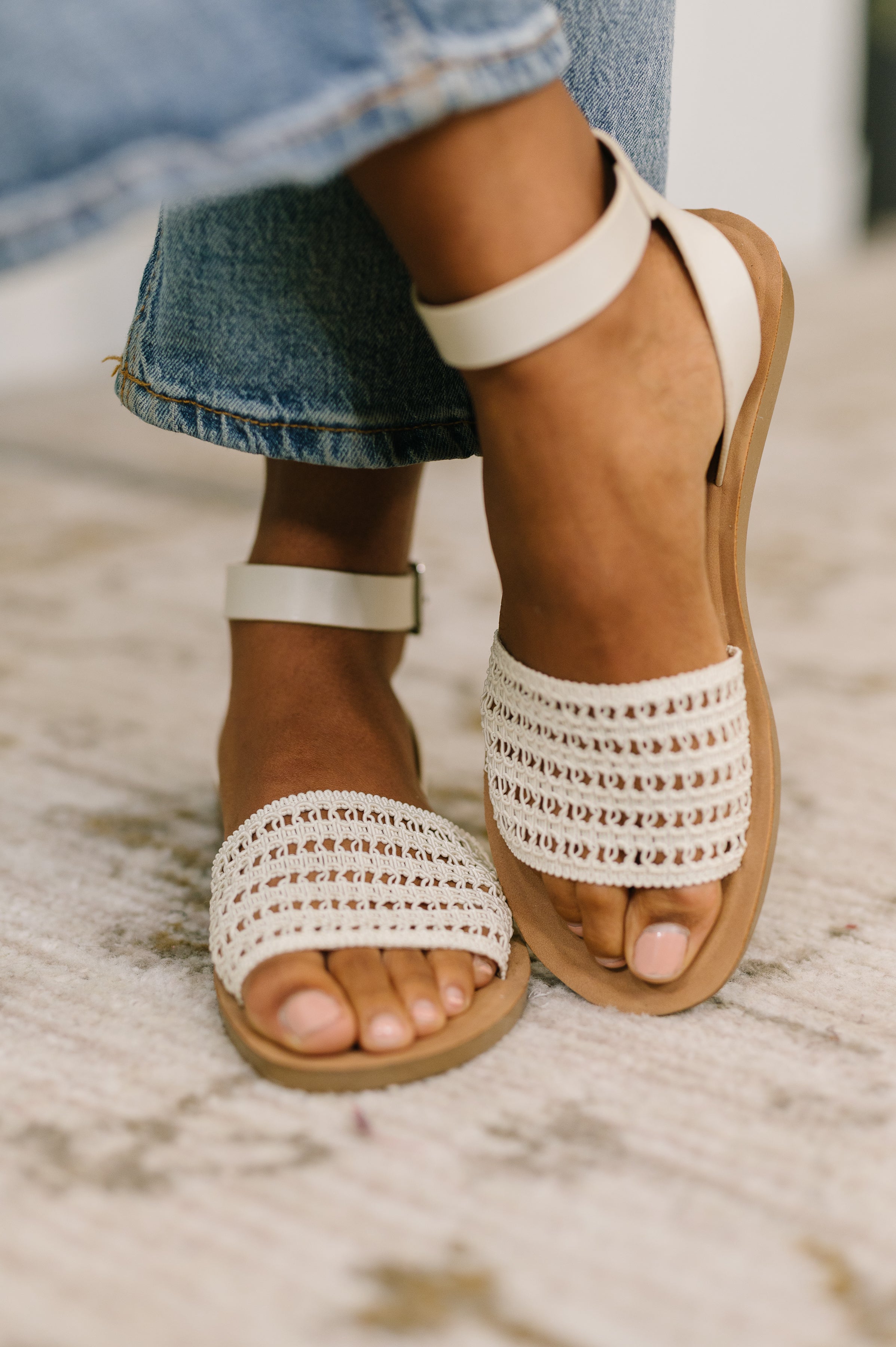 Sibley Sandal in Bone