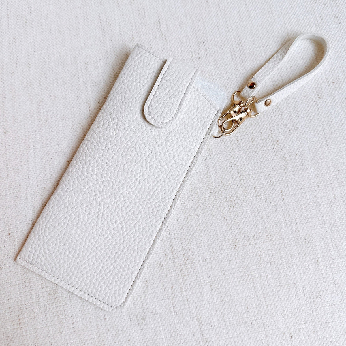 Simply Button Up Glass Case Bag Charm