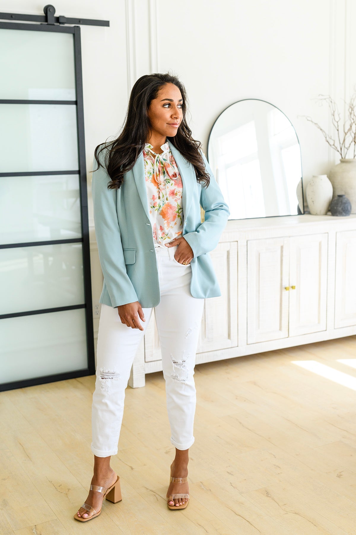 Spring Haiku Floral Blouse - Small