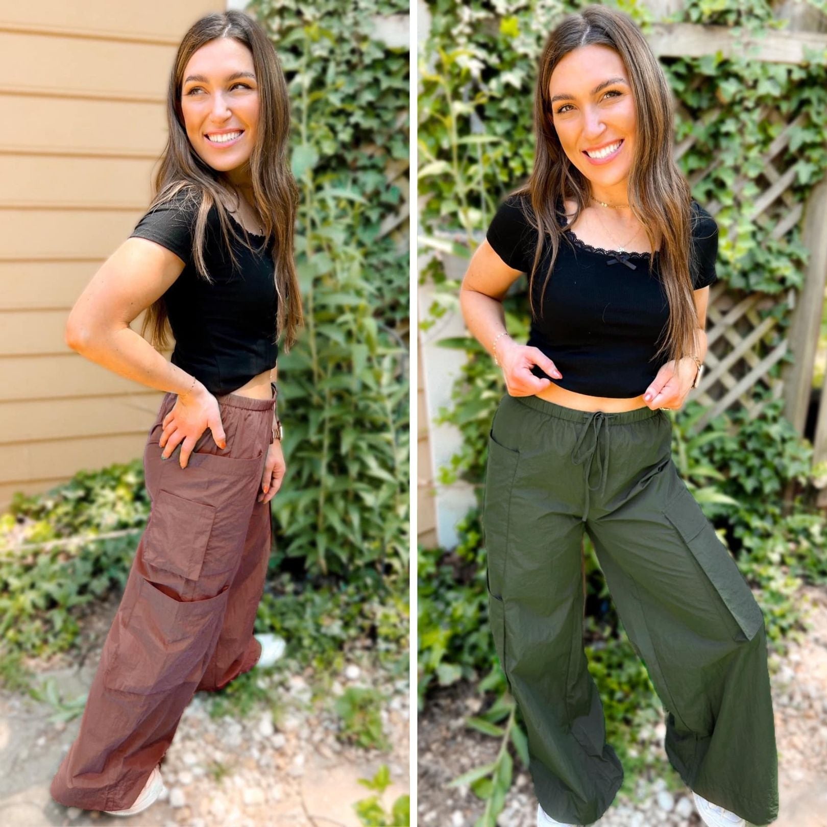 Archer Asymmetrical Pocket Wide Leg Cargo Pants