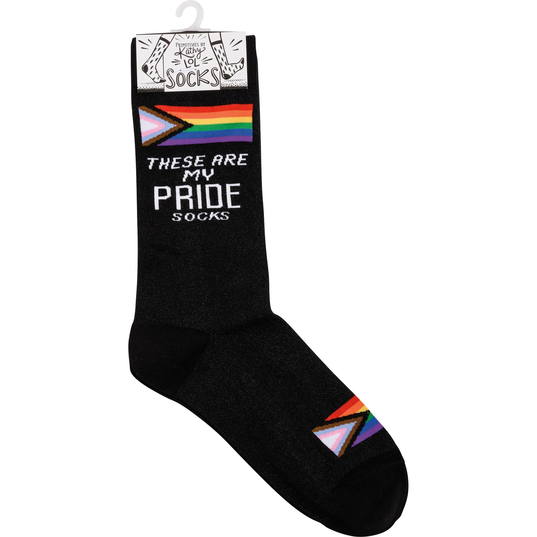 These Are My Pride Socks | LGBTQ+ Rainbow and Black