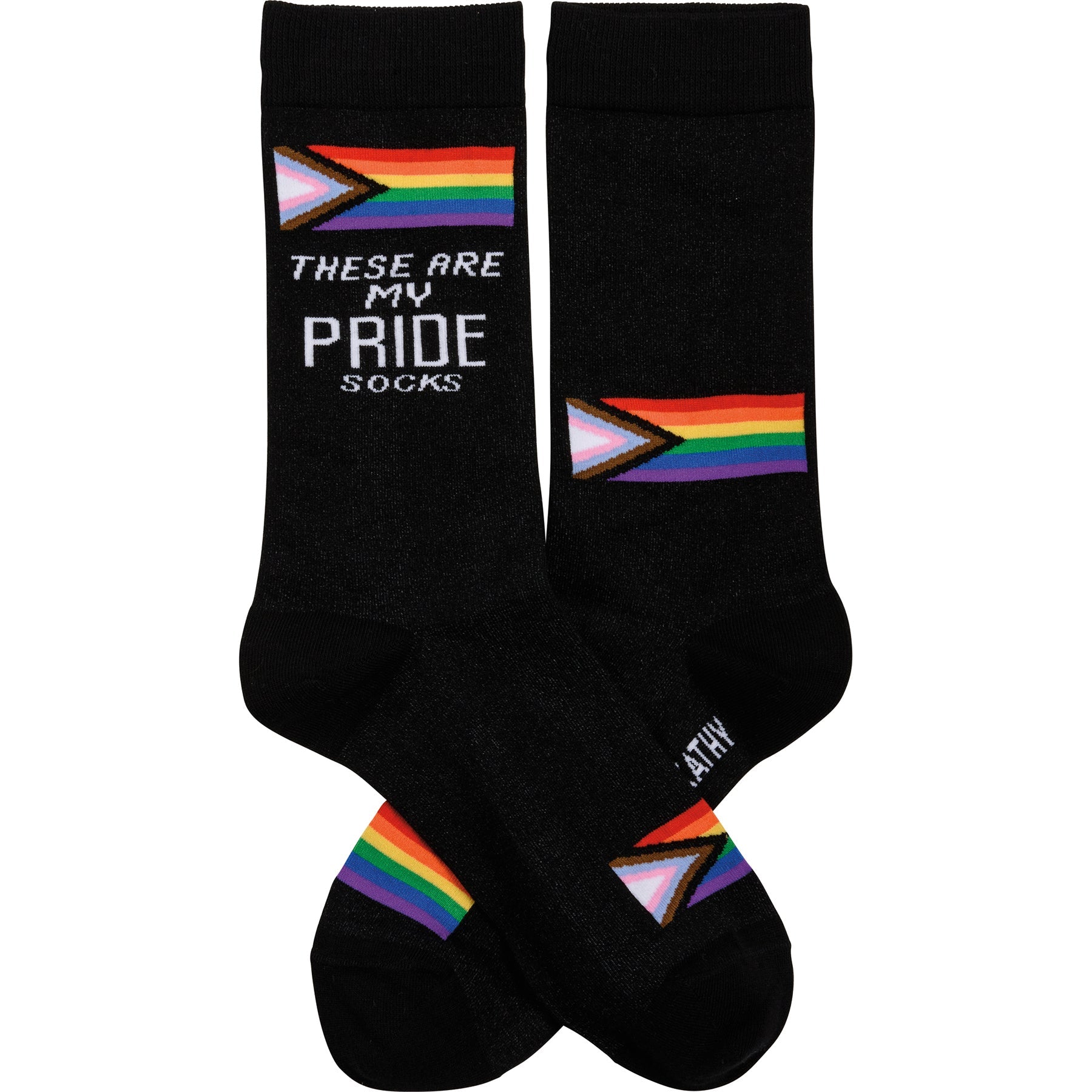 These Are My Pride Socks | LGBTQ+ Rainbow and Black